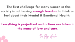 Challenges that affects women's mental health